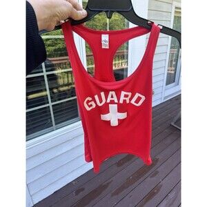 Alo Guard Women’s Ladies Tank Top Size S Pool Ocean Lake Uniform Clothing Red